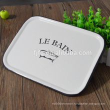 Enamel Metal popular Serving Tray Fruit Tray